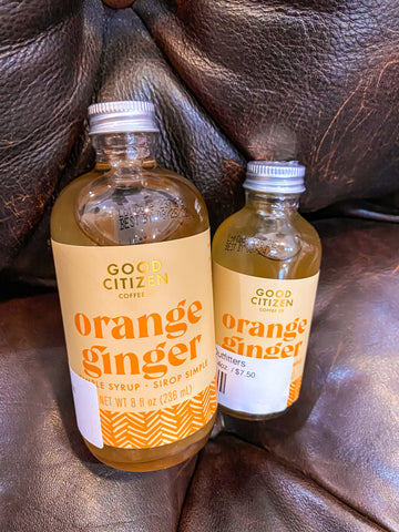 Orange Ginger Syrup 8 oz.