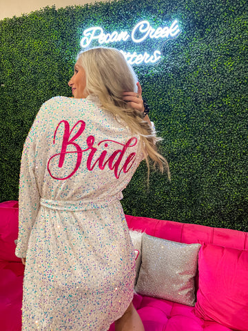 BRIDE Sequin Robe