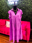 Curvy Classic Lavender Dress