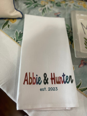 Abbie Custom Tea Towel