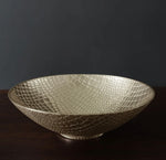 Abbie Gold Croc Serving Bowl