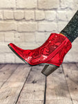 Ruby Red Sequin Boot