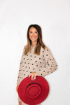 Spicy Red Felt Hat