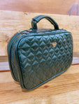 Black Quilted Travel Case