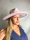 Dusty Pink Felt Hat