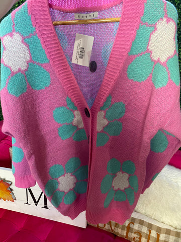Bikini Bottom Sweater-Pink