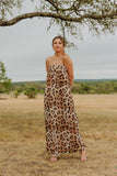 Animal Strapless Maxi