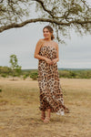 Animal Strapless Maxi