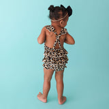 Lana Leopard Ruffled Romper- PP