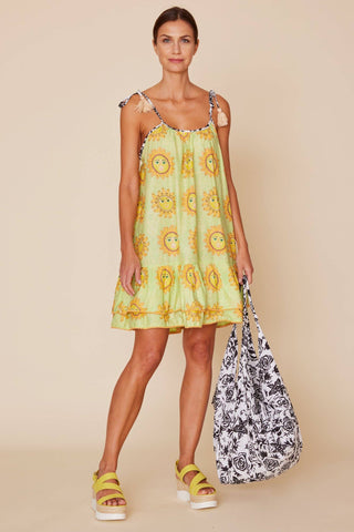 Lime Sole Mini Dress
