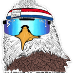 Hiker Trash Eagle Sticker