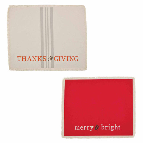 Reversible Placemats-Holiday